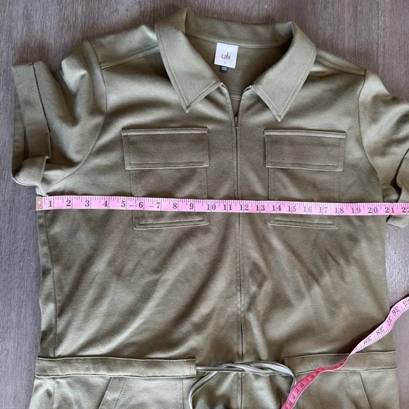 CAbi Olive Green Squad Romper Jumpsuit Onesie L - Picture 11 of 13